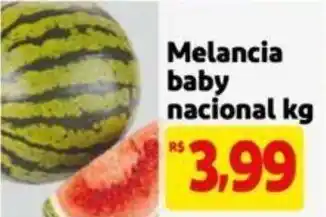Extra Supermercado Melancia baby nacional kg oferta