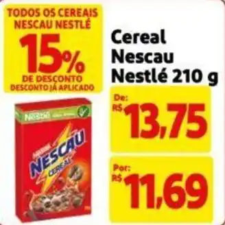Extra Supermercado Cereal Nescau Nestlé 210g oferta