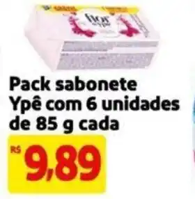 Extra Supermercado Pack sabonete Ypê com 6 unidades de 85 g cada oferta