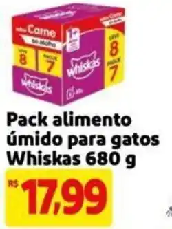 Extra Supermercado Pack alimento úmido para gatos Whiskas 680 g oferta
