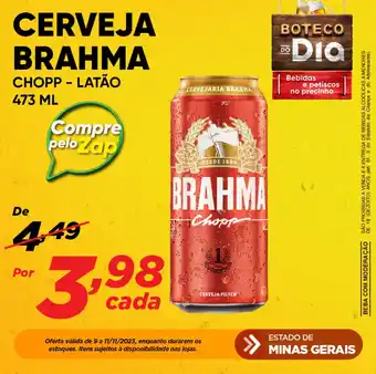 Dia CERVEJA BRAHMA CHOPP - LATÃO 473ml oferta