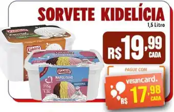 SORVETE KIDELÍCIA 1,5 Litro
