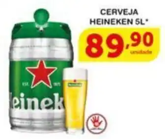 Roldão CERVEJA HEINEKEN 5L oferta