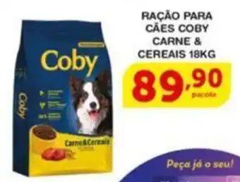 Roldão RAÇÃO PARA CÃES COBY CARNE & CEREAIS 18KG oferta