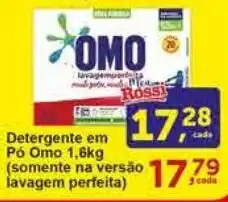 Rossi Supermercado Detergente em Pó Omo 1,6kg oferta