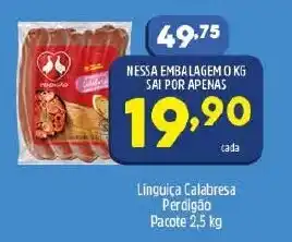 Arena Atacado Linguica calabresa Perdigao 2.5kg oferta
