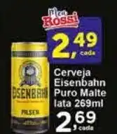 Rossi Supermercado Cerveja Eisenbahn Puro Malte lata 269ml oferta