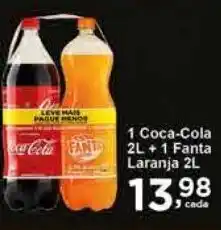 Rossi Supermercado 1 Coca-Cola 2L+1 Fanta Laranja 2L oferta