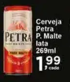 Rossi Supermercado Cerveja Petra P. Malte lata 269ml oferta