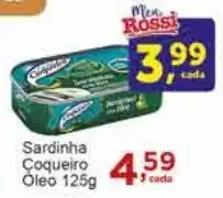 Rossi Supermercado Sardinha Coqueiro Óleo 125g oferta