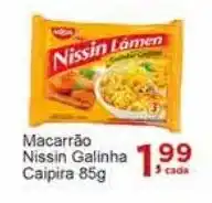 Rossi Supermercado Macarrão Nissin Galinha Caipira 85g oferta