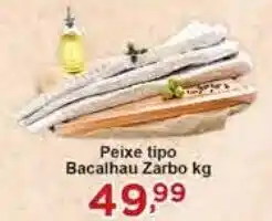 Rossi Supermercado Peixe tipo Bacalhau Zarbo kg oferta
