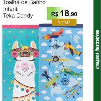 Copercana Toalha De Banho Infantil Teka Candy oferta