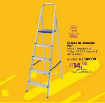 Lojas TaQi Escada De Alumínio Mor oferta