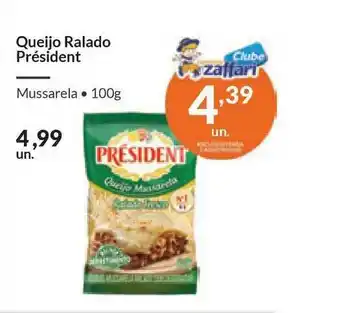 Zaffari Queijo Ralado Président 100g oferta