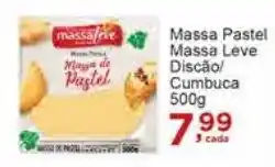 Rossi Supermercado Massa Pastel Massa Leve Discão/ Cumbuca 500g oferta