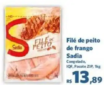 Sam's Club Filé de peito de frango Sadia 1kg oferta