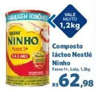 Sam's Club Composto Lácteo Nestlé Ninho Fases 1+, Lata, 1,2kg oferta