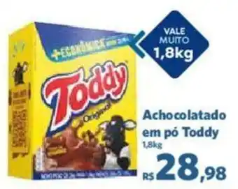 Sam's Club Achocolatado em pó Toddy 1,8kg oferta