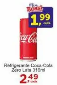 Rossi Supermercado Refrigerante Coca-Cola Zero Lata 310ml oferta