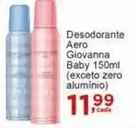 Rossi Supermercado Desodorante Aero Giovanna Baby 150ml oferta