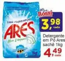 Rossi Supermercado Detergente em Pó Ares sache 1kg oferta