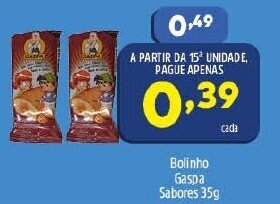 Arena Atacado Bolinho Gaspa Sabores 35g oferta