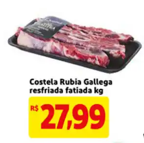 Mercado Extra Costela Rubia Gallega resfriada fatiada 1kg oferta