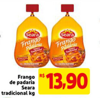 Mercado Extra Frango de padaria Seara tradicional 1kg oferta