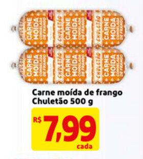 Mercado Extra Carne moida de frango Chuletao 500g oferta