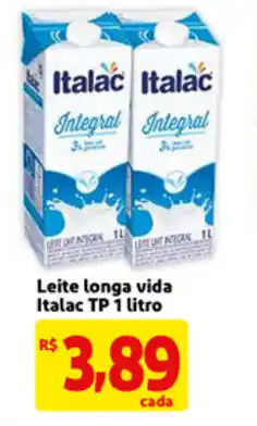 Mercado Extra Leite Longa Vida Italac TP 1L oferta