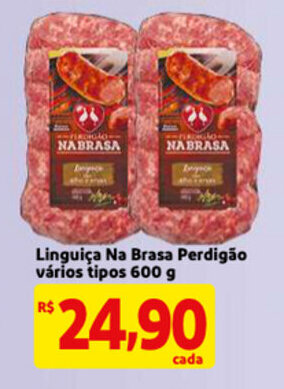 Mercado Extra Linguica Na Brasa Perdigao varios tipos 600g oferta