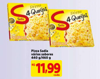 Mercado Extra Pizza Sadia varios sabores 440g/460g oferta