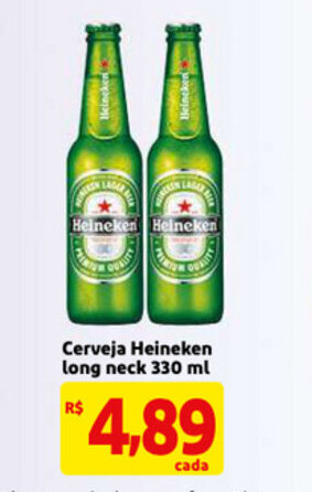 Mercado Extra Cerveja Heineken Long Neck 330ml oferta