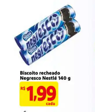 Mercado Extra Biscoito Recheado Negresco Nestle 140g oferta
