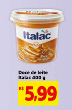 Mercado Extra Doce de leite Italac 400g oferta