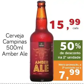 Supermercado Dalben Cerveja Campinas 500ml Amber Ale oferta