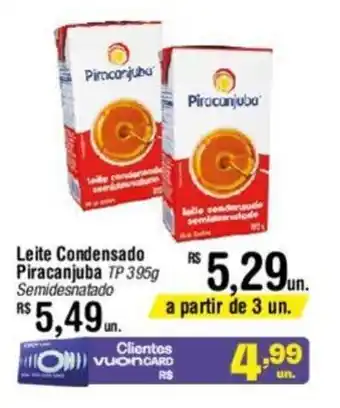 Fort Atacadista Leite Condensado Piracanjuba TP 395g Semidesnatado oferta