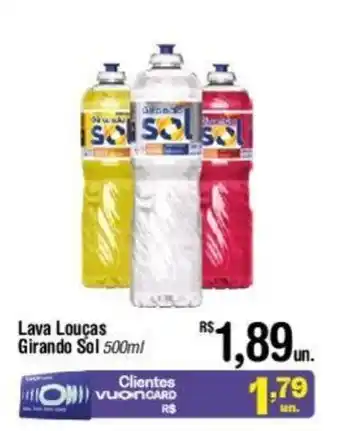 Fort Atacadista Lava Louças Girando Sol 500ml oferta