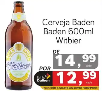 Supermercado Dalben Cerveja Baden Baden 600ml Witbier oferta