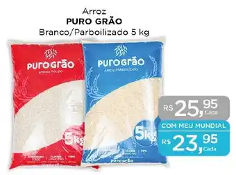 Supermercados Mundial Arroz PURO GRÃO Branco/Parboilizado 5 kg oferta