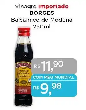 Vinagre Importado BORGES Balsâmico de Modena 250ml