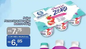 Supermercados Mundial Polpa Pense Zero Morango Batavo 540g oferta