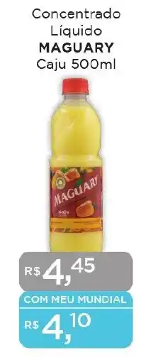 Supermercados Mundial Concentrado Líquido MAGUARY Caju 500ml oferta