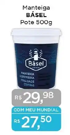 Supermercados Mundial Manteiga BÁSEL Pote 500g oferta