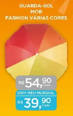 Supermercados Mundial GUARDA-SOL MOR FASHION VÁRIAS CORES oferta