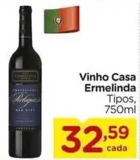 Carrefour Vinho Casa Ermelinda Tipos, 750ml oferta