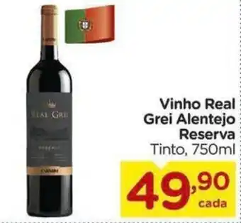 Carrefour Vinho Real Grei Alentejo Reserva Tinto, 750ml oferta