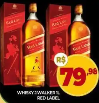 Supermercado Padrão WHISKY J.WALKER 1L RED LABEL oferta