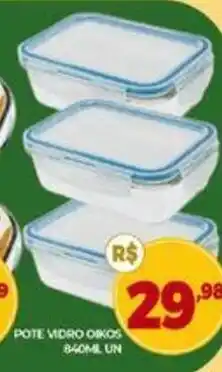 POTE VIDRO OIKOS 840ML UN